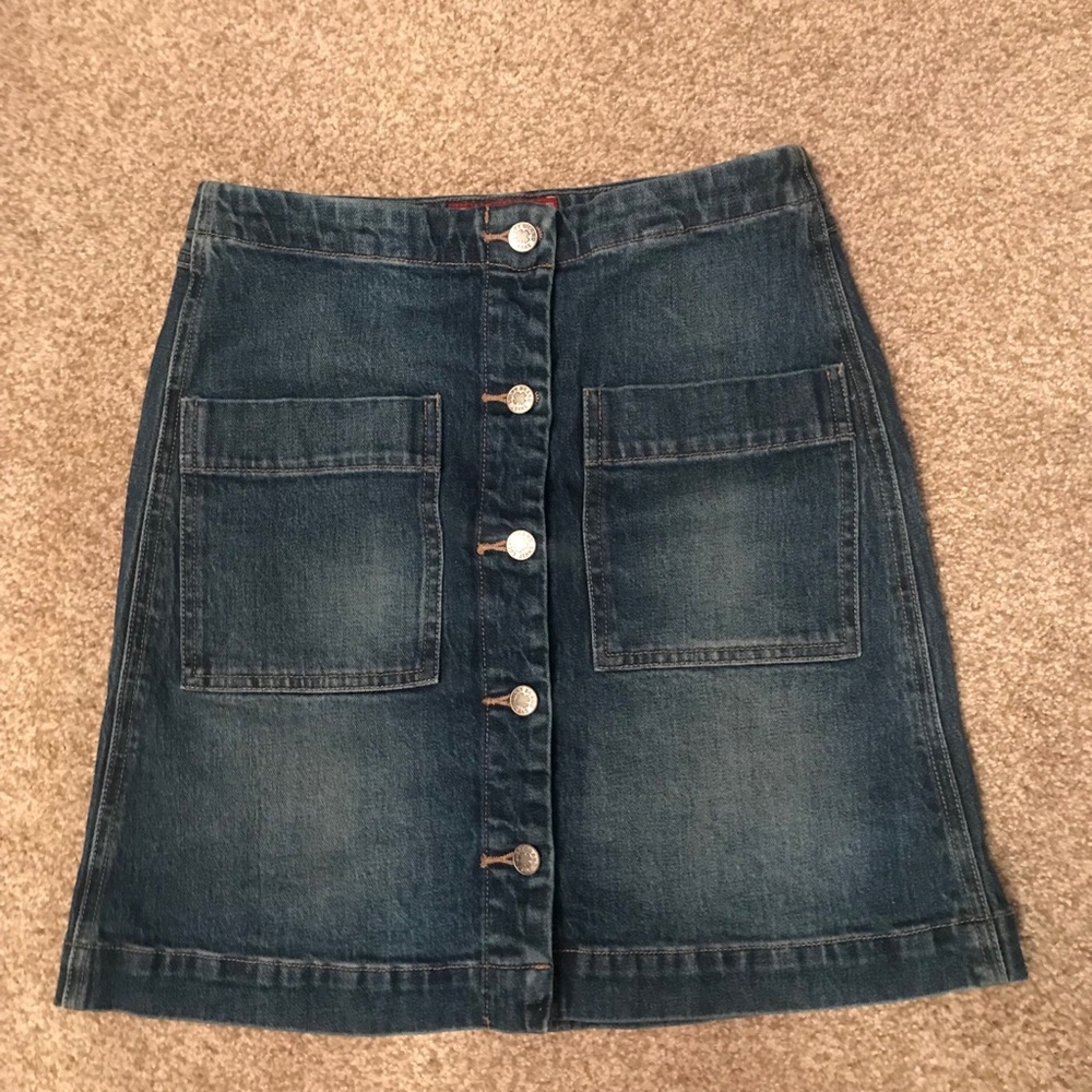 Lucky Brand Denim A Line Skirt
